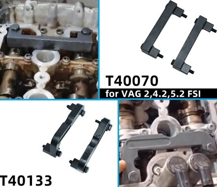 vw en audi&nbsp; 2.4 v6 -2.8 -3.0 - 3.2 - 4.2 v8 - 5.2 v10 fsi&nbsp;nokkenas borggereedschap - krukaspin - kettingspanner borgpen - dis