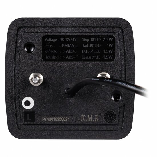 achterlicht led 20x led - links - 12/24 volt - ledlamp - achterlamp - trailerlamp