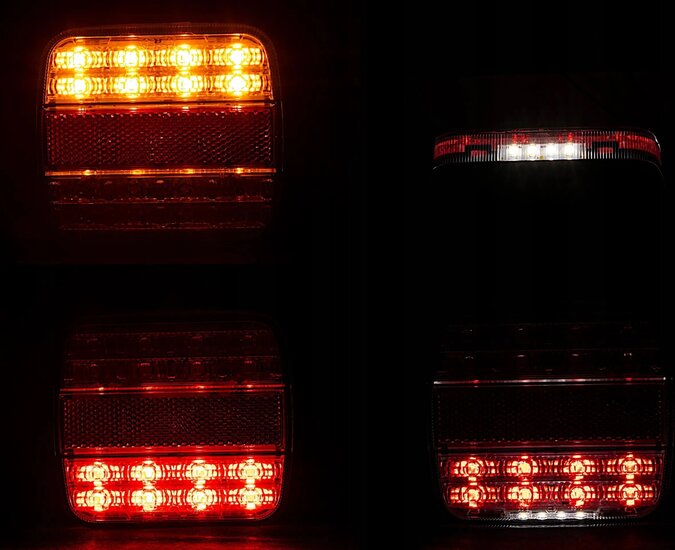 achterlicht led 20x led - ledlamp - 12/24 volt aanhanger achterlicht - achterlicht - led achterlicht