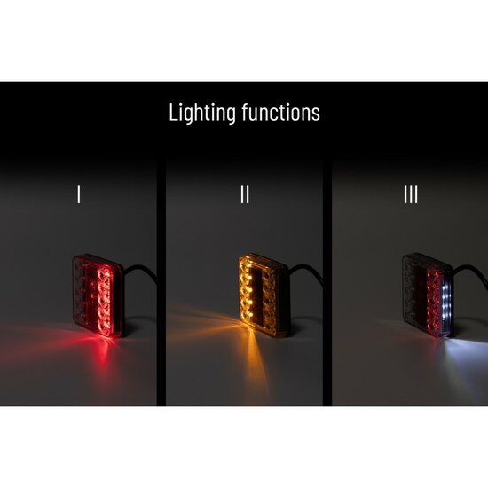 achterlicht led 14x led - universeel ledlamp - 12/24 volt aanhanger achterlicht - achterlamp - led achterlicht