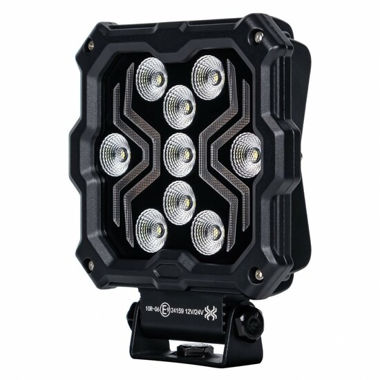 werklamp x-spider 2 -  bouwlamp 9x led + 4 led strips - werklicht - ledlamp - lamp