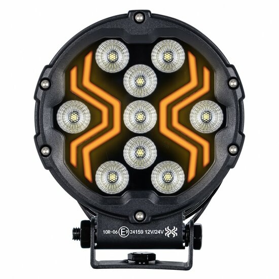 werklamp x-spider 3 - bouwlamp 9x led + positieverlichting - werklicht - ledlamp - lamp