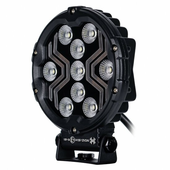 werklamp x-spider 3 - bouwlamp 9x led + positieverlichting - werklicht - ledlamp - lamp