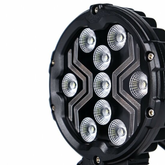 werklamp x-spider 3 - bouwlamp 9x led + positieverlichting - werklicht - ledlamp - lamp