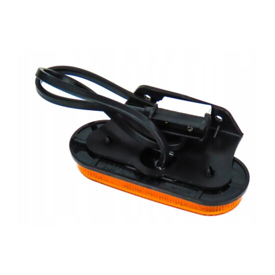 oranje led zijmarkeringslamp met houder + stekker - 4x led markeringslamp - contourlamp - positielicht - fristom