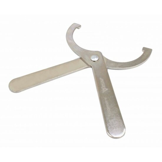 veervoorspanning sleutel - verstelbare schokbreker voorspanning sleutel - schokbreker motorfietssleutel - haakse sleutel - asta