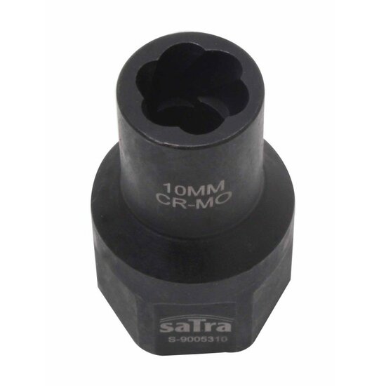 linkse dop 10 mm - spiraaldop 3/8 duims aansluiting - uitdraaidop - satra