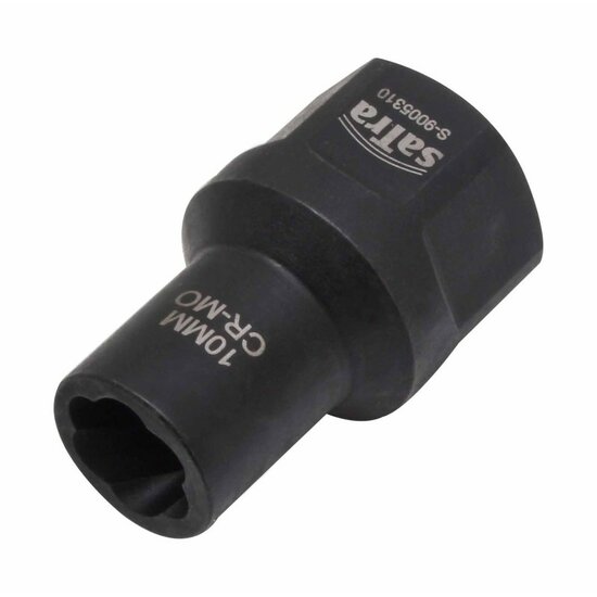 linkse dop 10 mm - spiraaldop 3/8 duims aansluiting - uitdraaidop - satra