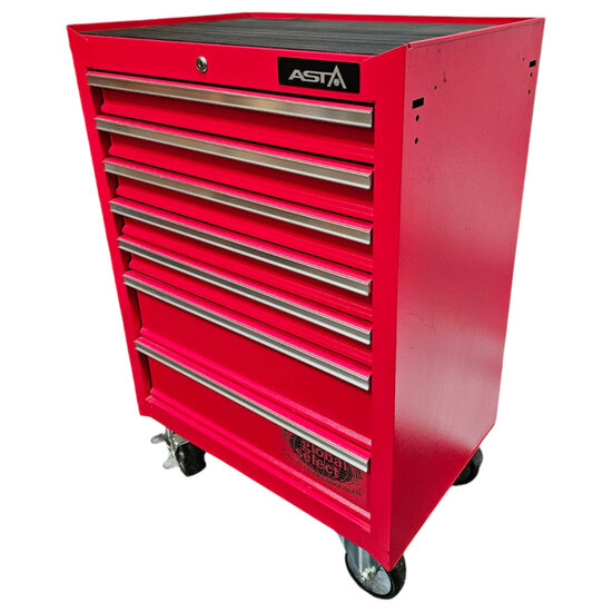 lege gereedschapswagen met 7 lades - fereedschapskar - fereedschapskist - gereedschapwagen - satra