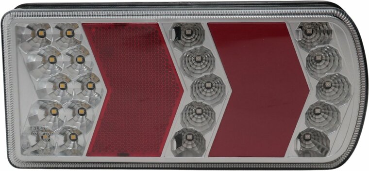 achterlicht led 23x led - rechts - 12/24 volt - ledlamp - achterlamp - trailerlamp - glotrac