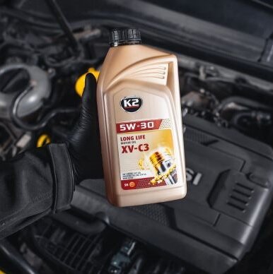 motorolie 5W-30 - synthetische olie 1liter - motor oil - hybride olie - k2
