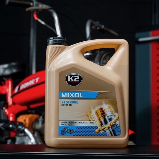 2 takt motorolie mixol - tweetaktmotoren olie - minerale olie - motoroil - k2