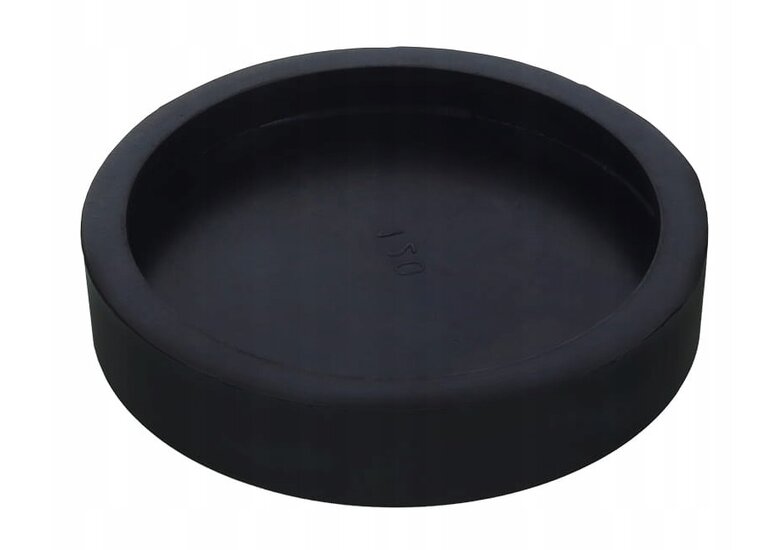 rubberen opname pad 130x120x26 mm - steunrubber - beschermrubber - hefbrug pad