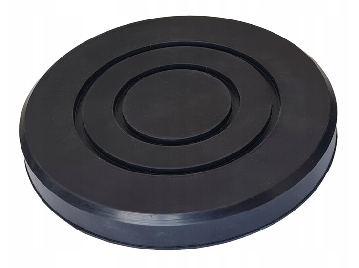 rubberen opname pad 135x120x20 mm - steunrubber - beschermrubber - garagekrik pad