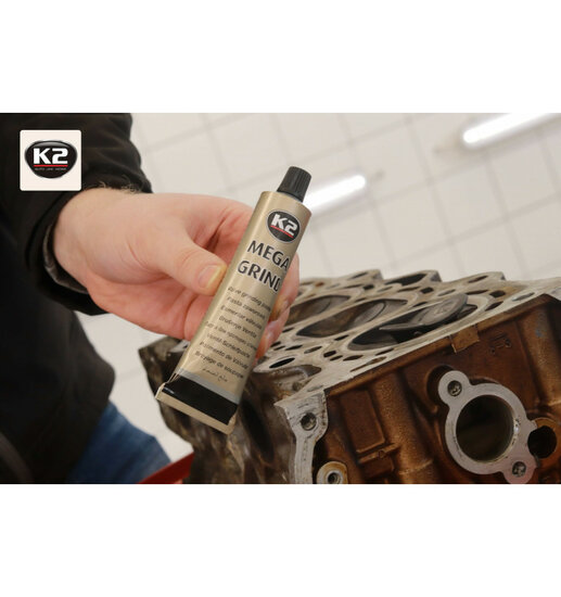 k2 kleppenslijppasta - mega grind - 100 gram tube - voor het lappen van motorkleppen