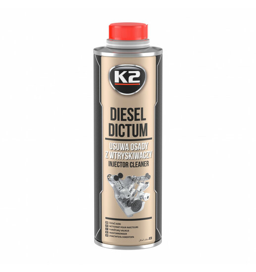 k2 common rail injector cleaner 500 ml - diesel dictum - verwijdert vuil en afzettingen - injector reiniger 