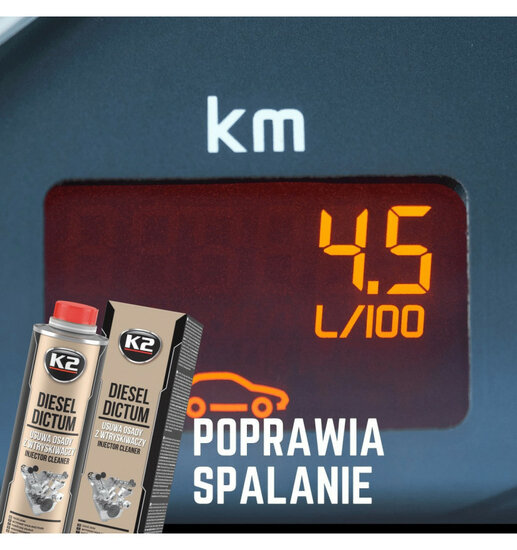 k2 common rail injector cleaner 500 ml - diesel dictum - verwijdert vuil en afzettingen - injector reiniger 