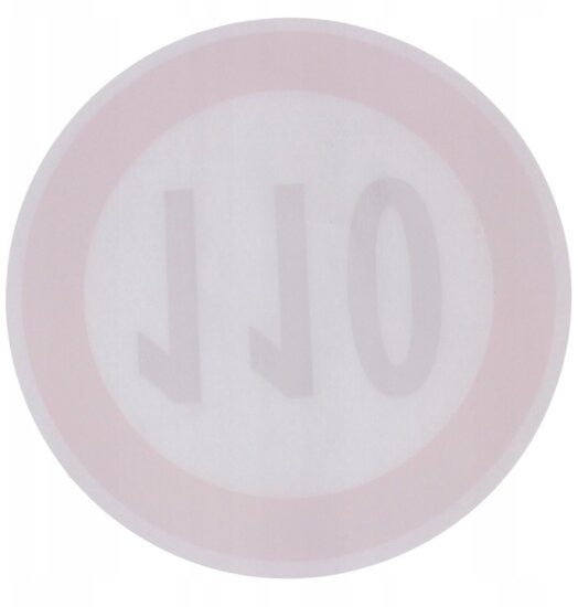 maximale snelheidssticker 110 km/h - snelheid sticker 200 mm - snelheidsbeperking sticker - klasse 2