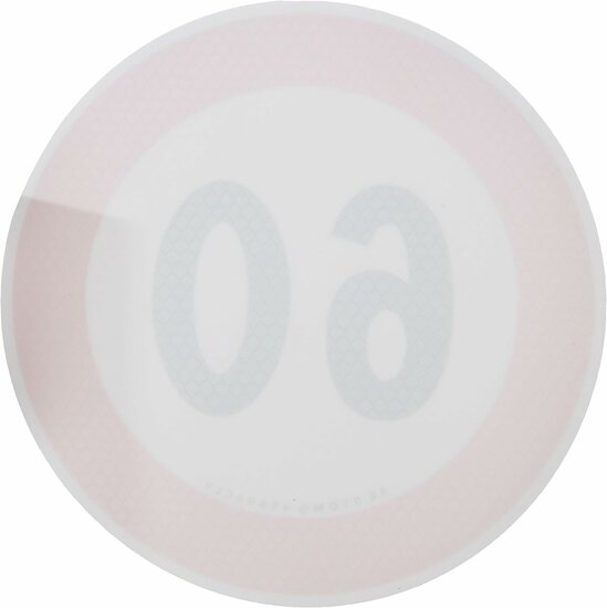 maximale snelheidssticker 60 km/h - snelheid sticker 200 mm - snelheidsbeperking sticker - klasse 2