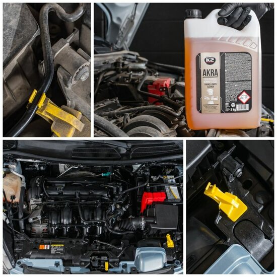k2 motor en onderdelen reiniger 5 liter - onderdelenreiniger akra - motorreiniger - schoonmaakmiddel
