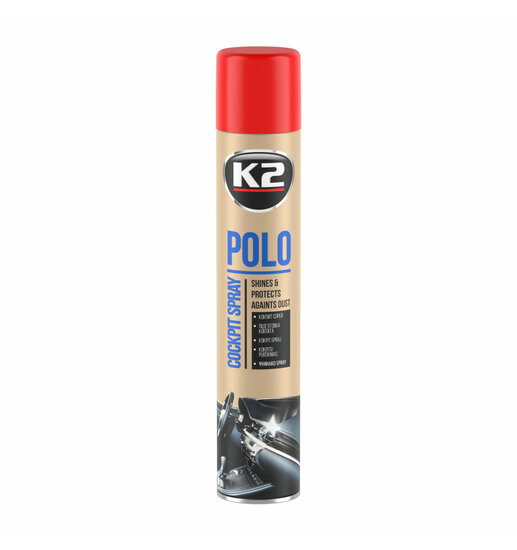 k2 polo cockpitspray aardbei 750 ml - cockpit reiniger - cockpit geur - autogeur - interieurreiniger