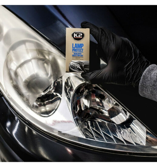 k2 lamp protect 10 ml - koplamp beschermlaag - anti vergeling en dofheid - koplamp poetsmiddel