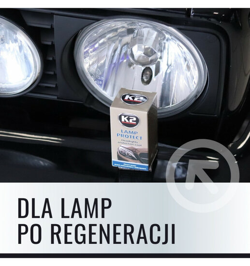 k2 lamp protect 10 ml - koplamp beschermlaag - anti vergeling en dofheid - koplamp poetsmiddel