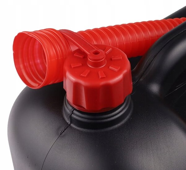 jerrycan 20 liter inhoud - flexibele tuit - brandstofkan - kunststof benzinekan - vloeistof kan - bremher