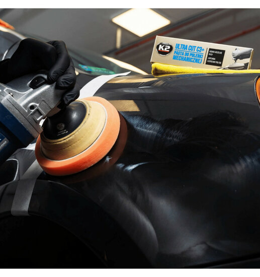k2 ultra cut c3+ polijstpasta - polijspoets - autopoets - lakhersteller - krasverwijderaar 