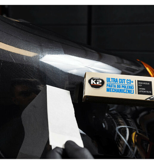 k2 ultra cut c3+ polijstpasta - polijspoets - autopoets - lakhersteller - krasverwijderaar 