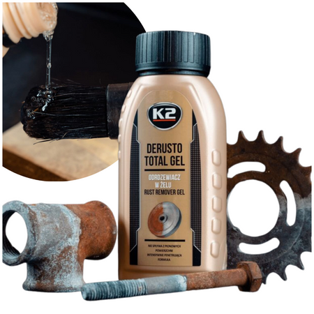 k2 rust remover gel 500 ml - professionele roest verwijderaar - roest remover - derusto 