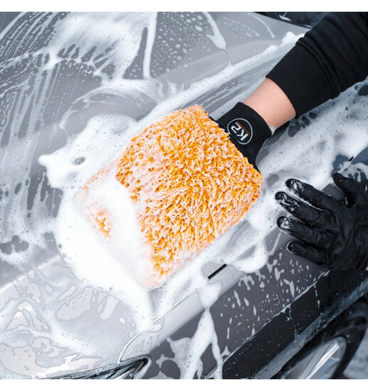 k2 mivrovezelhandschoen - poetsdoek - reinigingshandschoen - microvezel handschoen