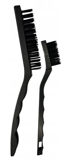 staalborstel set 7 delig - nylon - staal en messing borstels - handborstel&nbsp;- draadborstel - gmp