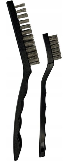 staalborstel set 7 delig - nylon - staal en messing borstels - handborstel&nbsp;- draadborstel - gmp