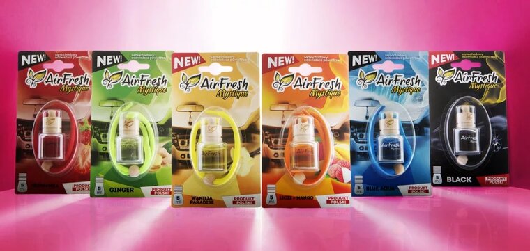airfresh mytique lychee-mango autoparfum - air fresh lychee-mango autogeur&nbsp;- mystique geur voor in de auto&nbsp;- lych