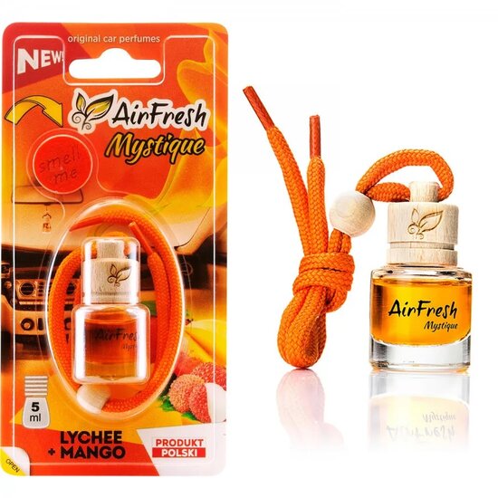 airfresh mytique lychee-mango autoparfum - air fresh lychee-mango autogeur&nbsp;- mystique geur voor in de auto&nbsp;- lych