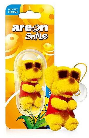 areon smile toy vanille - vanille autogeur - smile toy autoparfum - vanille - smile toy - auto parfum