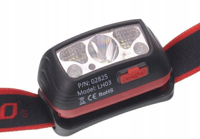 oplaadbare hoofdlamp - 150 lumen ledlamp - koplamp - bouwlamp - werklamp - amio