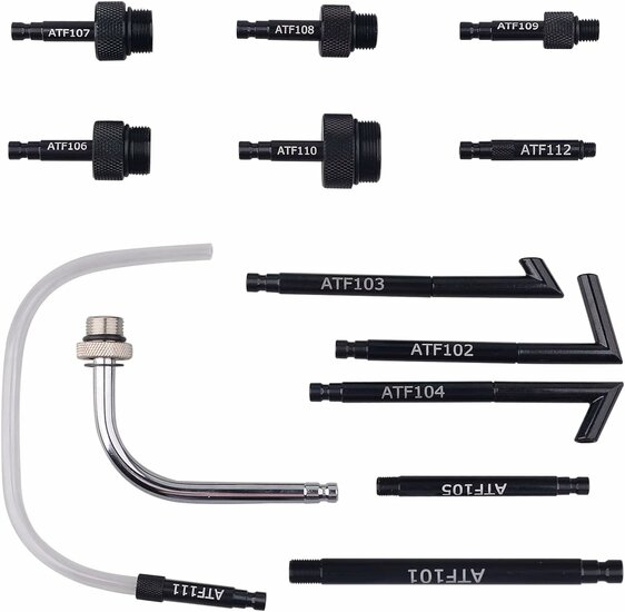 olievulpomp 6 liter - atf olie vuller met adapter - transmissie bijvulpomp - versnellingsbak olie - versnellingsbakolie vul pom