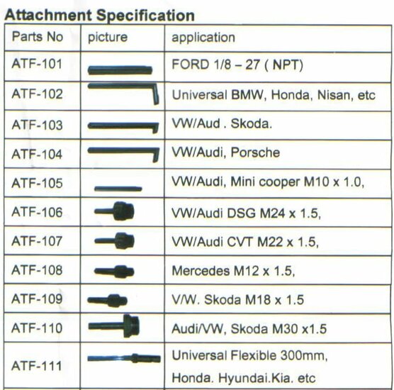 olievulpomp 6 liter - atf olie vuller met adapter - transmissie bijvulpomp - versnellingsbak olie - versnellingsbakolie vul pom