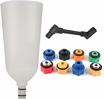 8 delig olietrechter met adapterset - trechter set in koffer - vloeistoftrechter - olie trechterset - olievuller&nbsp;