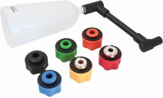 8 delig olietrechter met adapterset - trechter set in koffer - vloeistoftrechter - olie trechterset - olievuller&nbsp;