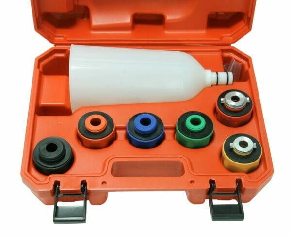 8 delig olietrechter met adapterset - trechter set in koffer - vloeistoftrechter - olie trechterset - olievuller&nbsp;