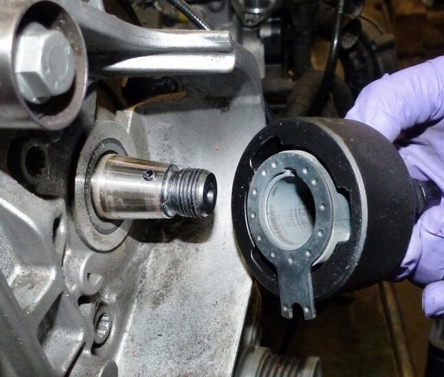 vag 1.4 - 1.6 en 2.0 tdi hogedrukpomp demontage sleutel - 15 mm en 24 mm dieselpomp trekker - brandstofpomp oem t10489 puller