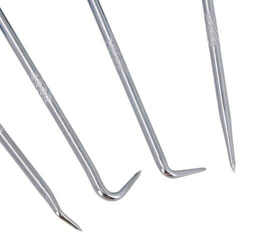 9 delig keerring trekker - haken en schrapers set - o-ringen verwijder set - pick en hook set - precisiehaak