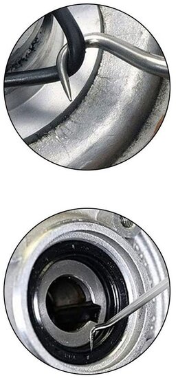 6 delig haken set - keerring trekker - o-ringen verwijder set - haakset - keerringtrekker 