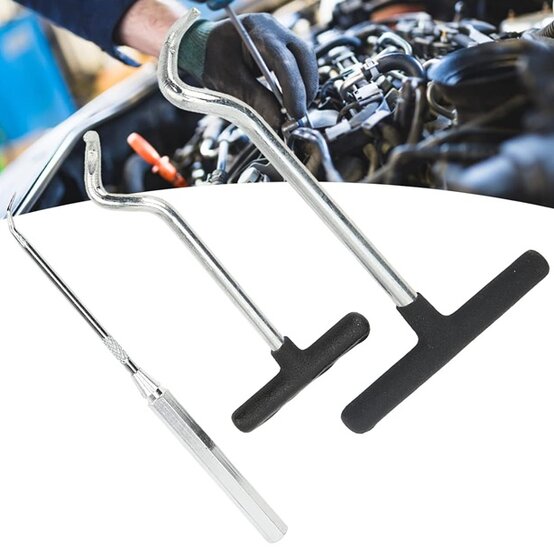 3 delig haken set&nbsp;recht en s vorm - o ringen verwijder set - afdichtring verwijderaar - Keerring trekker - haakset - precisie 