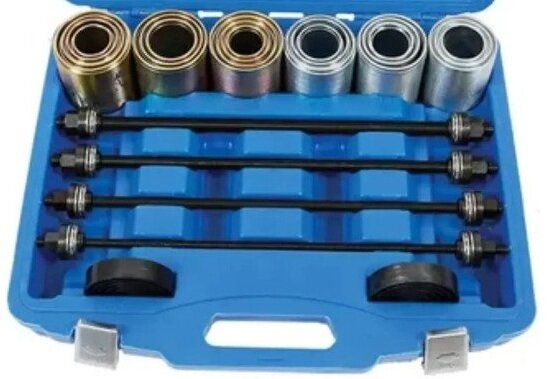 draagarm rubber (de)montage set - bus persset - kogellager pers - wiellager demontageset - keerring montage 