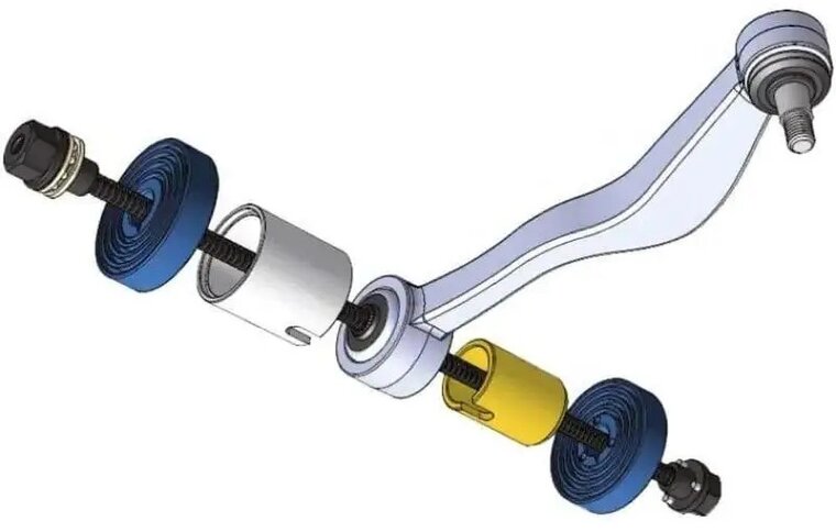 draagarm rubber (de)montage set - bus persset - kogellager pers - wiellager demontageset - keerring montage 