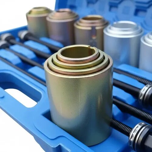 draagarm rubber (de)montage set - bus persset - kogellager pers - wiellager demontageset - keerring montage 